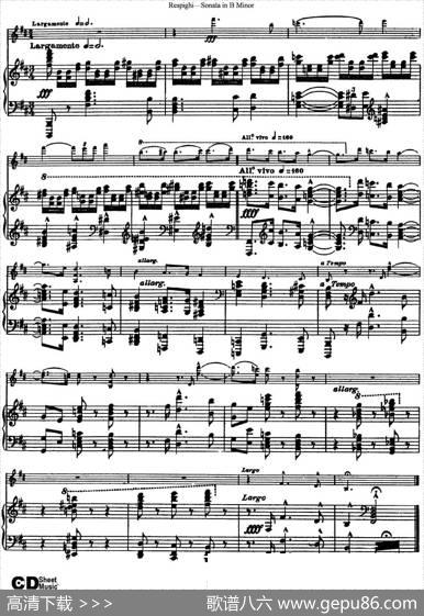 ViolinSonatainBMinor（小提琴+钢琴伴奏）