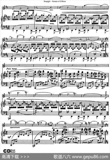 ViolinSonatainBMinor（小提琴+钢琴伴奏）