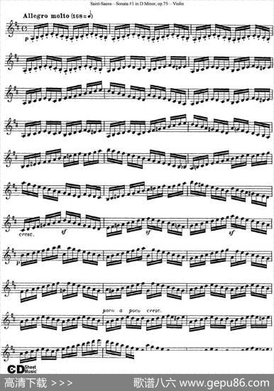 ViolinSonataNo.1inDMinorOp.75
