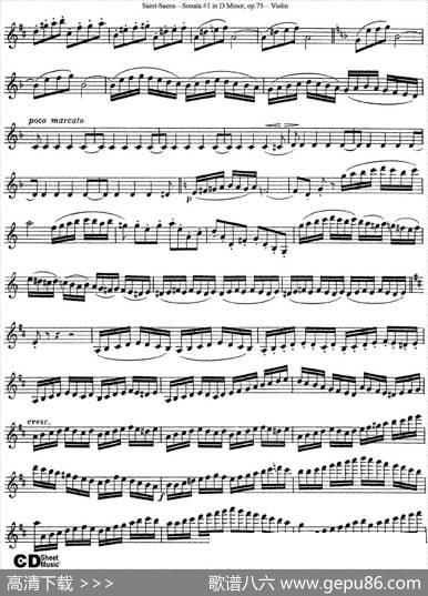 ViolinSonataNo.1inDMinorOp.75