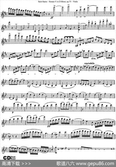 ViolinSonataNo.1inDMinorOp.75