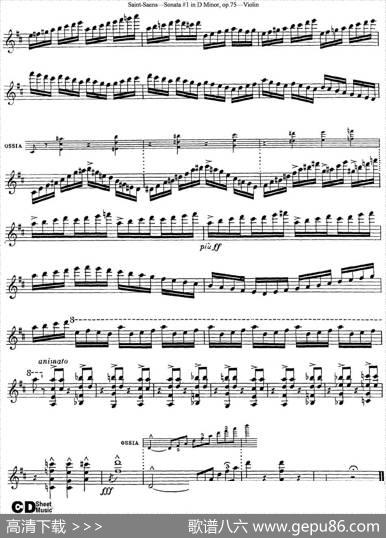 ViolinSonataNo.1inDMinorOp.75
