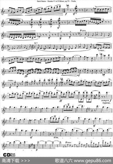 ViolinSonataNo.1inDMinorOp.75