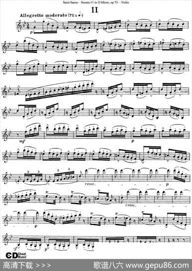 ViolinSonataNo.1inDMinorOp.75