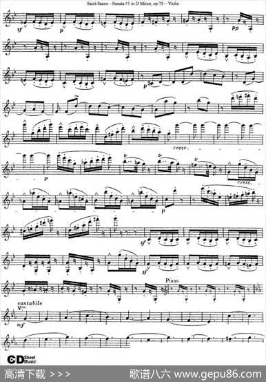 ViolinSonataNo.1inDMinorOp.75