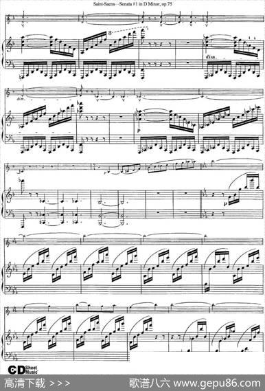 ViolinSonataNo.1inDMinorOp.75（小提琴+钢琴伴奏）