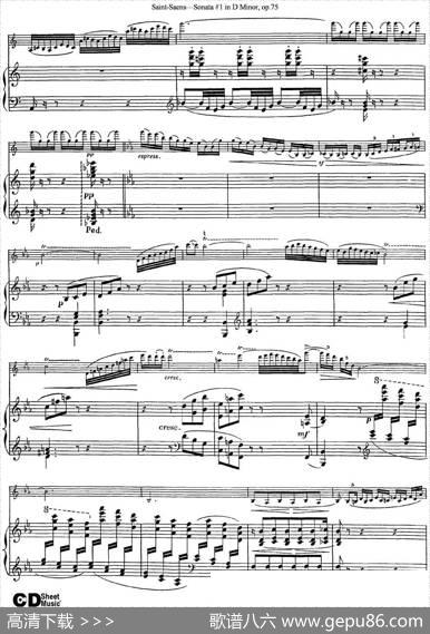 ViolinSonataNo.1inDMinorOp.75（小提琴+钢琴伴奏）
