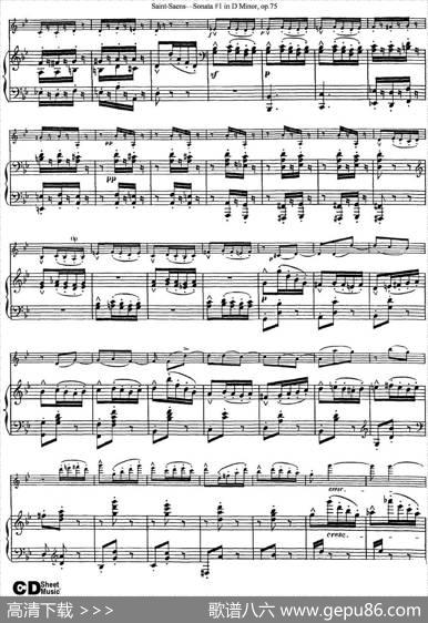ViolinSonataNo.1inDMinorOp.75（小提琴+钢琴伴奏）