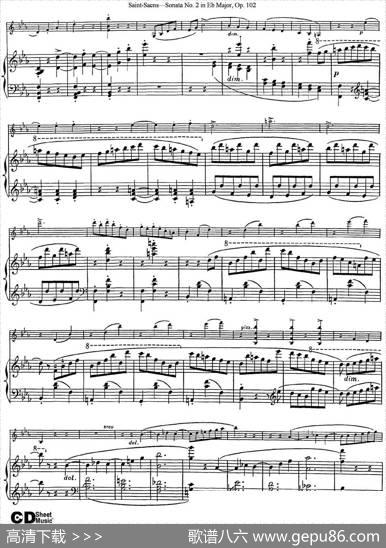 ViolinSonataNo.2inEbMajorOp.102（小提琴+钢琴伴奏）