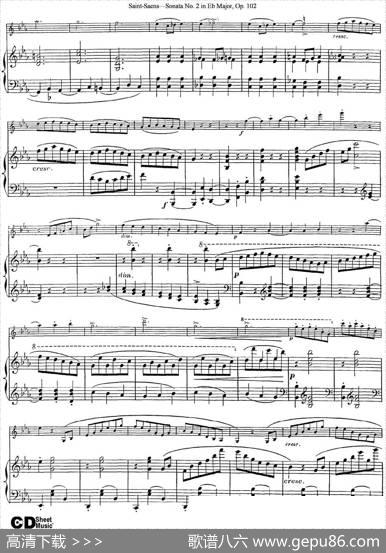 ViolinSonataNo.2inEbMajorOp.102（小提琴+钢琴伴奏）