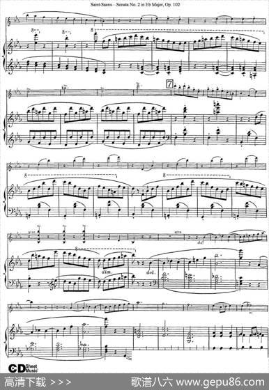 ViolinSonataNo.2inEbMajorOp.102（小提琴+钢琴伴奏）