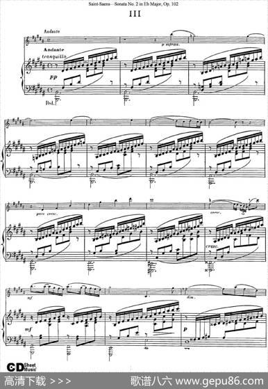 ViolinSonataNo.2inEbMajorOp.102（小提琴+钢琴伴奏）