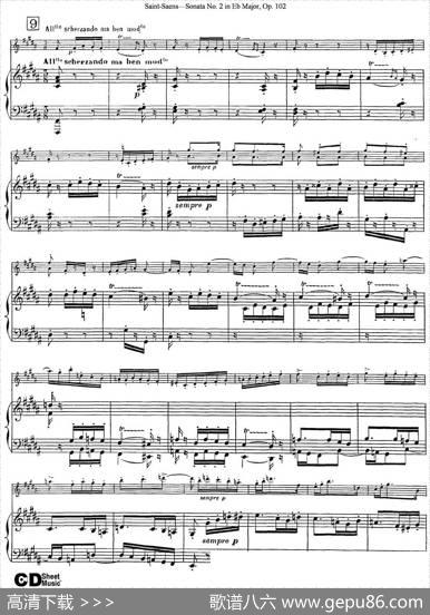 ViolinSonataNo.2inEbMajorOp.102（小提琴+钢琴伴奏）