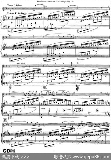 ViolinSonataNo.2inEbMajorOp.102（小提琴+钢琴伴奏）