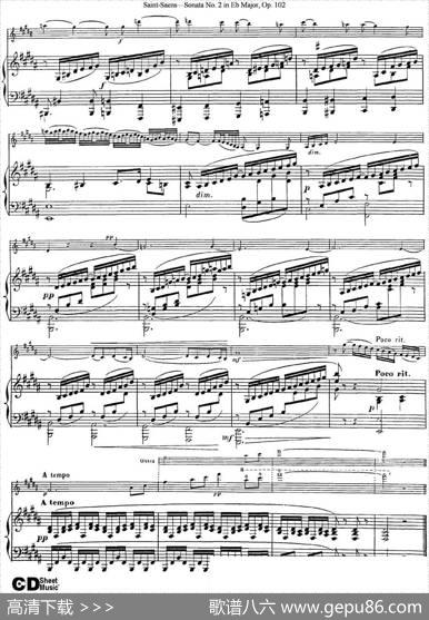 ViolinSonataNo.2inEbMajorOp.102（小提琴+钢琴伴奏）