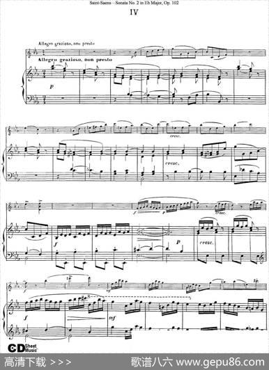 ViolinSonataNo.2inEbMajorOp.102（小提琴+钢琴伴奏）
