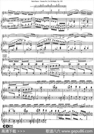 ViolinSonataNo.2inEbMajorOp.102（小提琴+钢琴伴奏）