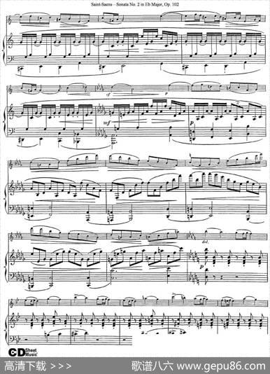 ViolinSonataNo.2inEbMajorOp.102（小提琴+钢琴伴奏）