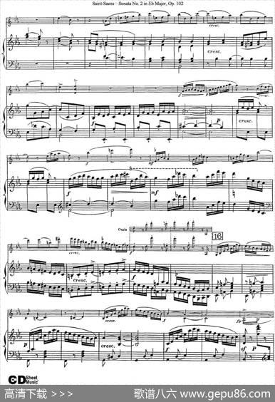 ViolinSonataNo.2inEbMajorOp.102（小提琴+钢琴伴奏）