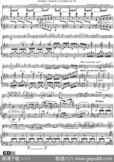 ViolinSonataNo.2inEbMajorOp.102（小提琴+钢琴伴奏）