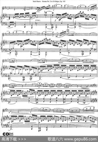 ViolinSonataNo.2inEbMajorOp.102（小提琴+钢琴伴奏）