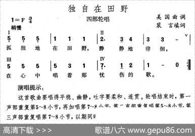 独自在田野（美） - 裴言