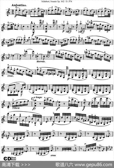 ViolinSonatainAmajorOp.162D.574