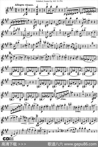 ViolinSonatainAmajorOp.162D.574