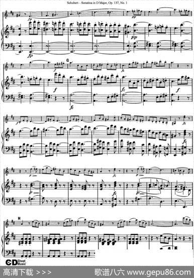 ViolinSonatinainDmajorOp.137No.1（小提琴+钢琴伴奏）