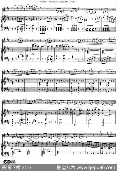 ViolinSonatinainDmajorOp.137No.1（小提琴+钢琴伴奏）
