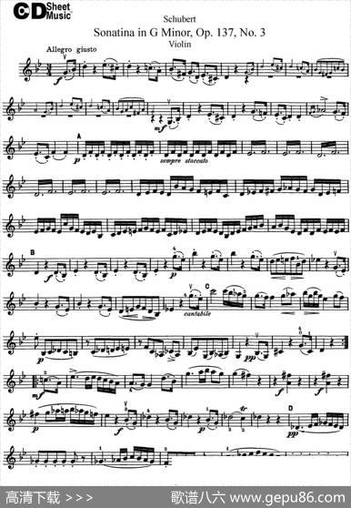 ViolinSonatinainGminorOp.137No.3