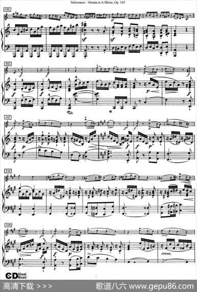 ViolinSonatainAminorOp.105（小提琴+钢琴伴奏）