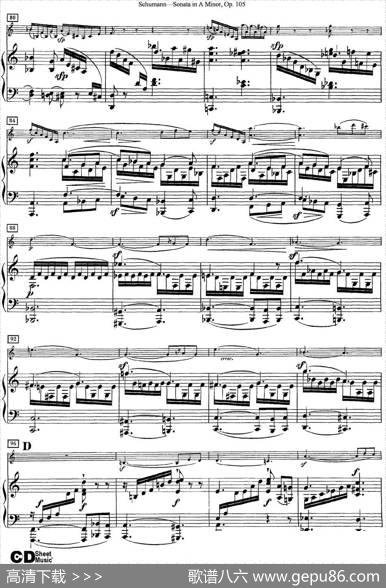 ViolinSonatainAminorOp.105（小提琴+钢琴伴奏）