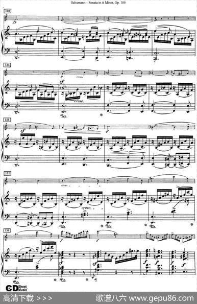 ViolinSonatainAminorOp.105（小提琴+钢琴伴奏）