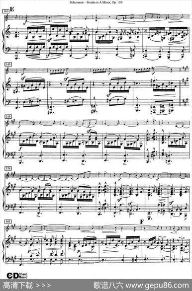 ViolinSonatainAminorOp.105（小提琴+钢琴伴奏）