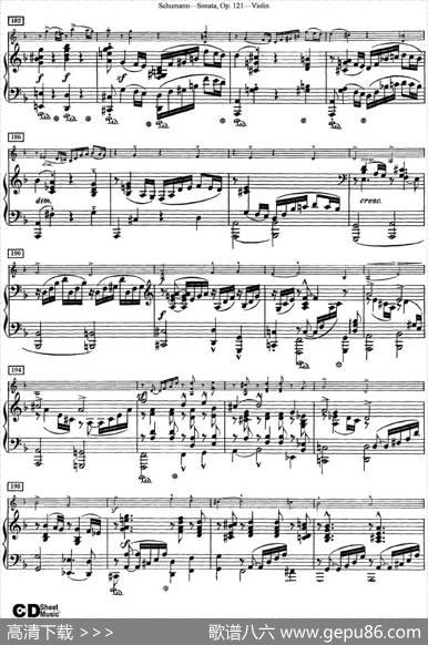 ViolinSonataOp.121（小提琴+钢琴伴奏）