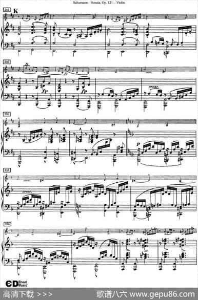ViolinSonataOp.121（小提琴+钢琴伴奏）