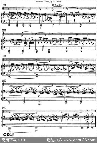 ViolinSonataOp.121（小提琴+钢琴伴奏）