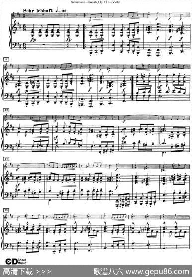 ViolinSonataOp.121（小提琴+钢琴伴奏）