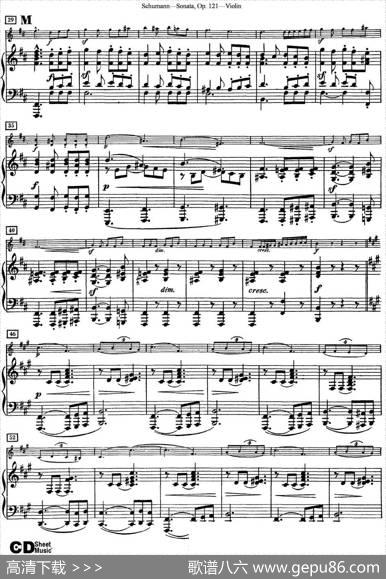 ViolinSonataOp.121（小提琴+钢琴伴奏）