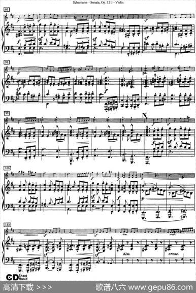 ViolinSonataOp.121（小提琴+钢琴伴奏）
