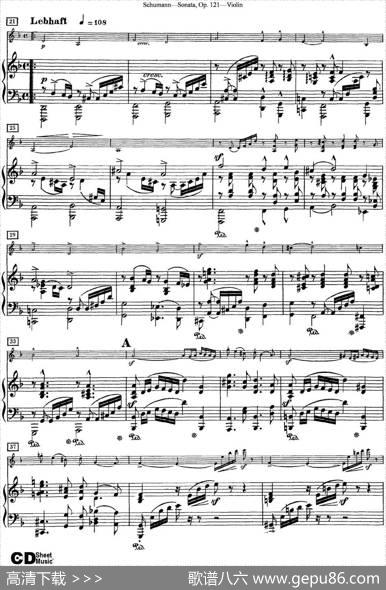 ViolinSonataOp.121（小提琴+钢琴伴奏）