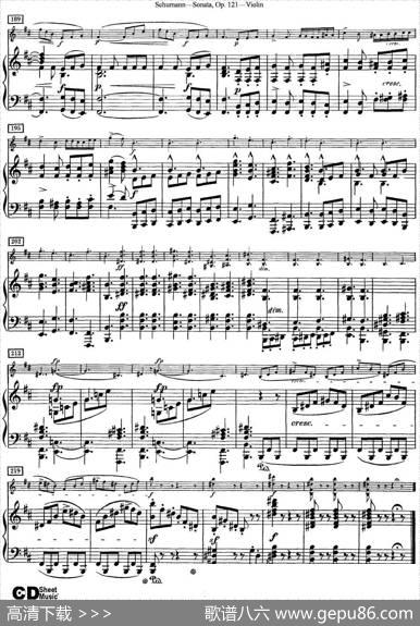 ViolinSonataOp.121（小提琴+钢琴伴奏）