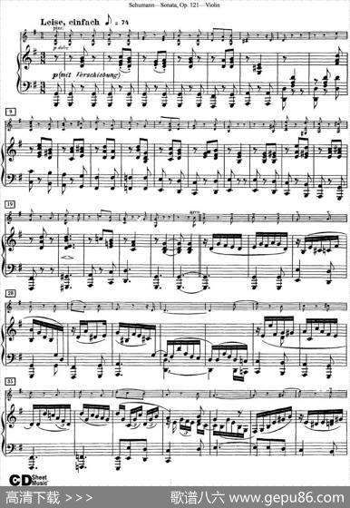 ViolinSonataOp.121（小提琴+钢琴伴奏）