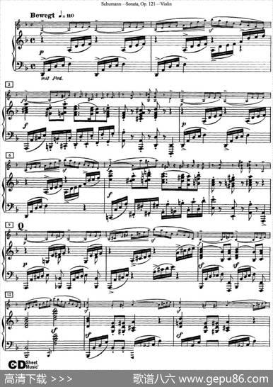 ViolinSonataOp.121（小提琴+钢琴伴奏）