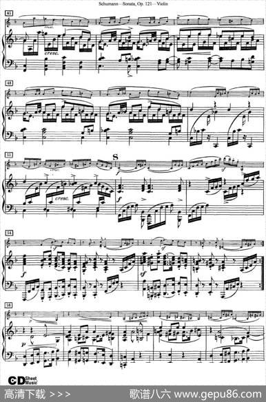 ViolinSonataOp.121（小提琴+钢琴伴奏）