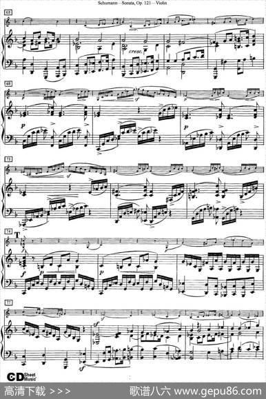 ViolinSonataOp.121（小提琴+钢琴伴奏）