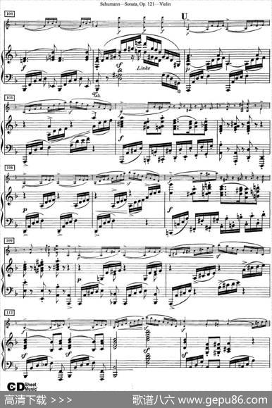 ViolinSonataOp.121（小提琴+钢琴伴奏）