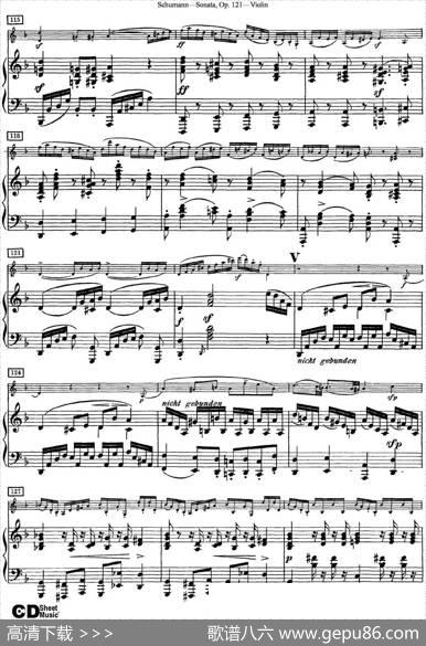 ViolinSonataOp.121（小提琴+钢琴伴奏）