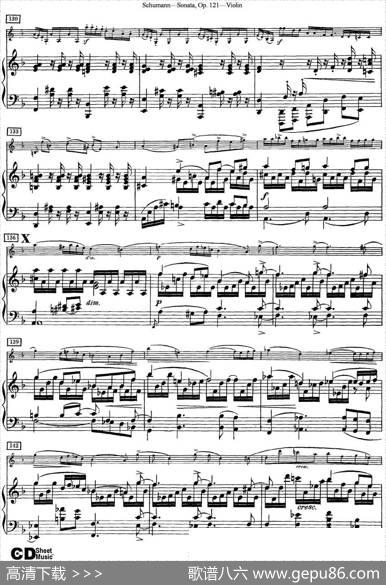 ViolinSonataOp.121（小提琴+钢琴伴奏）